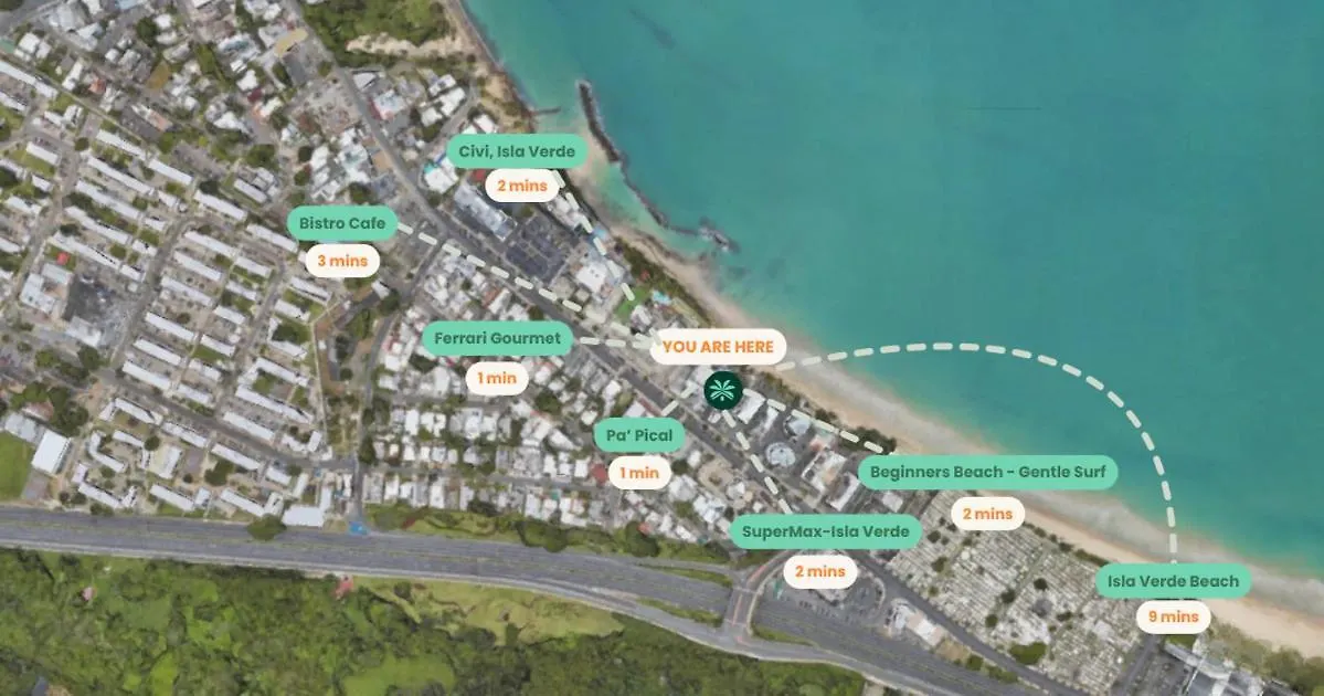 Apartmán Otium Amazing Beachfront Getaway With Balcony San Juan